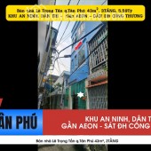 Bán nhà Lê Trọng Tấn q.Tân Phú 43m², 3TẦNG, 5.59Tỷ -SÁT ĐH CÔNG THƯƠNG